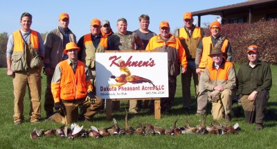 Hunting Party at Kohnen's Dakota Pheasant Acres